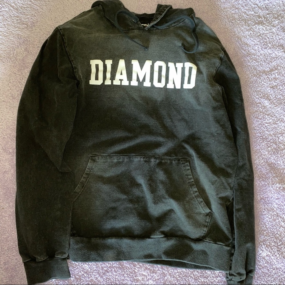 Diamond Supply Co. Drexel Black Washed Hoodie